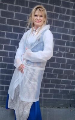 "Poncho" Regnfrakk By Stokkeholm Semi-transparent Flergangs onesize