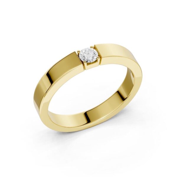 Alliansering gull 1x0,10ct TWSI