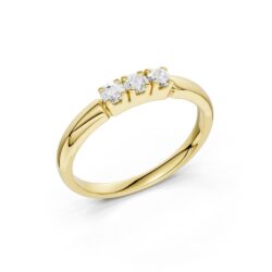 Alliansering gultgull 3x0,05ct TWSI