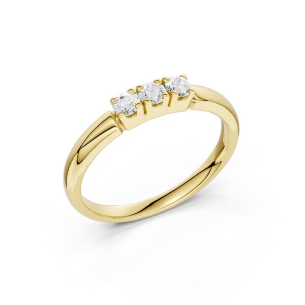 Alliansering gultgull 3x0,05ct TWSI