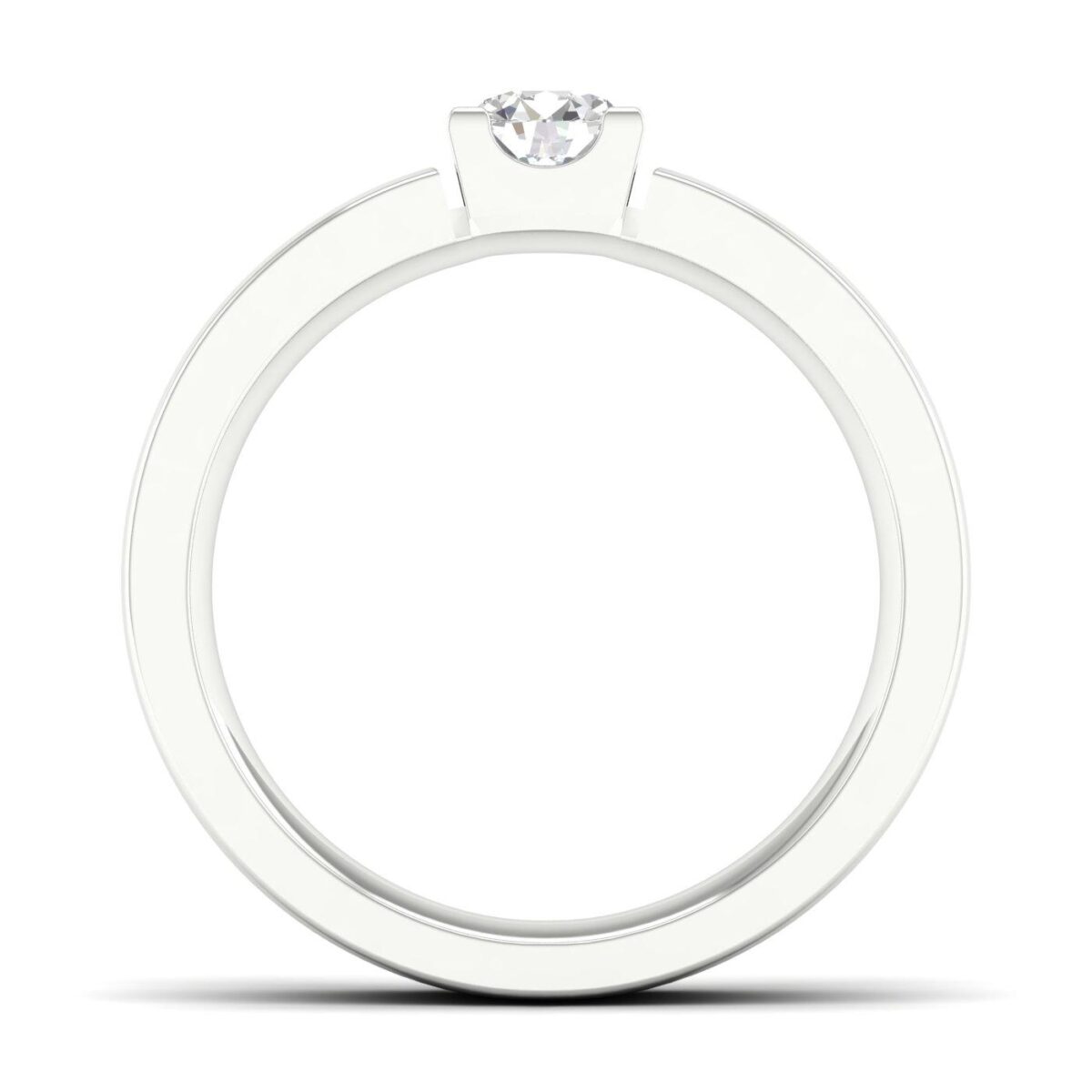 Alliansering hvittgull 0,25ct TWSI - Bilde 3