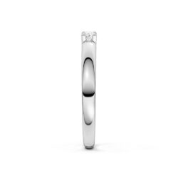 Alliansering hvittgull 3x0,05ct TWSI diamanter - Bilde 4