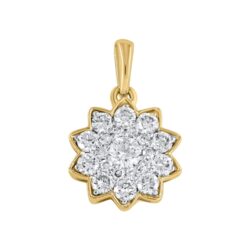 Anheng gult gull Rosett 0,38ct TWSI