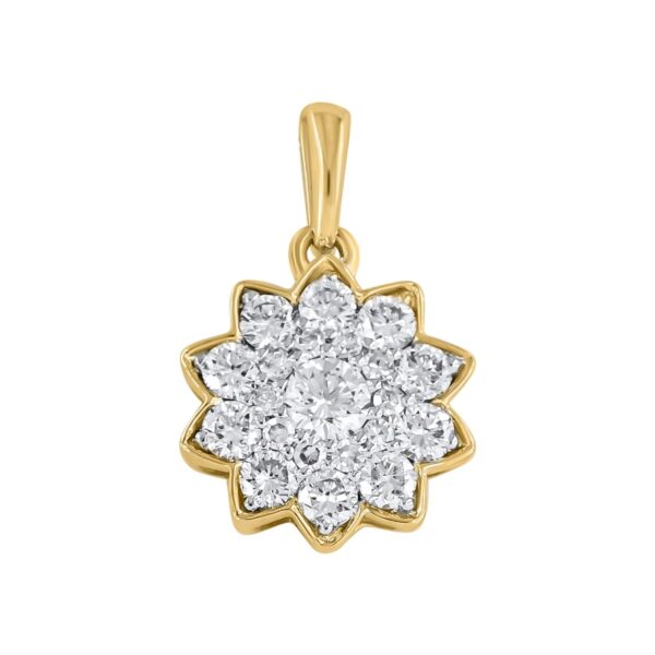 Anheng gult gull Rosett 0,38ct TWSI