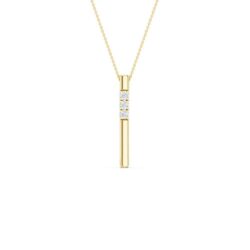 Anheng gult gull allianse stav 3x0,03ct twsi