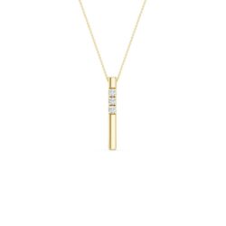 Anheng gult gull allianse stav 3x0,05ct twsi