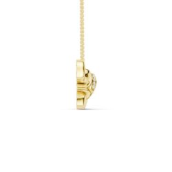 Anheng gult gull elefant m/kjede 0,03ct TWSI - Bilde 3