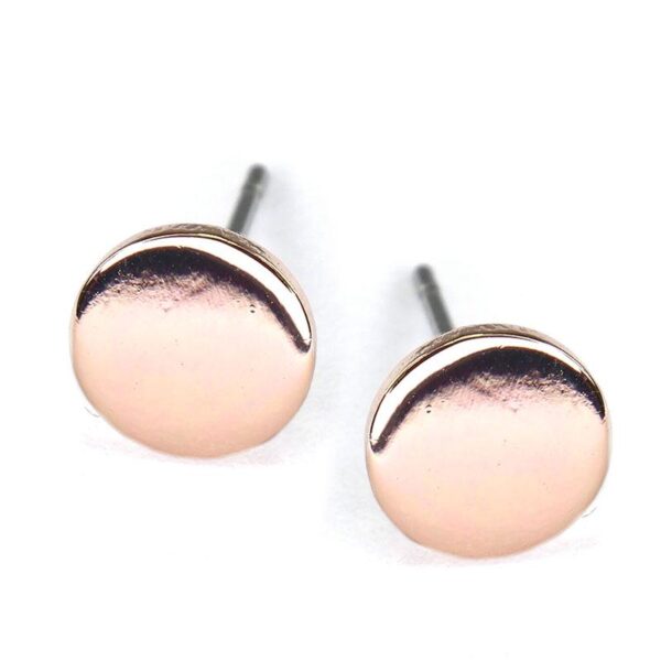 BE397-RG1 Earrings Real Shiny Rose Gold/Brass