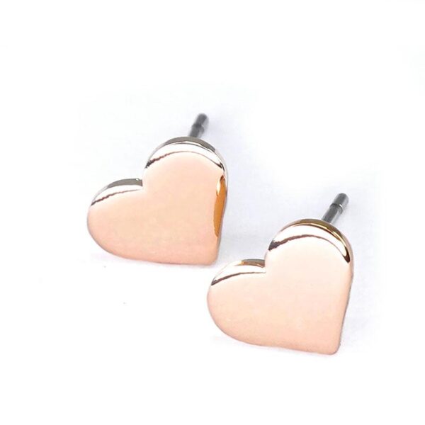 BE398-RG1 Earrings Real Shiny Rose Gold/Brass