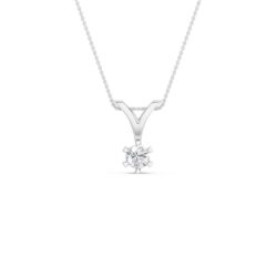 Beatrix anheng hvitt gull 0,30ct TWSI