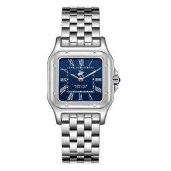 Beverly Hills Polo Club Klokke Stål/Blå - 31x41,5mm