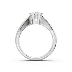 Diamantring hvittgul 0,50ct TWPl Solitaire - Bilde 3
