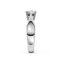 Diamantring hvittgul 0,50ct TWPl Solitaire - Bilde 4