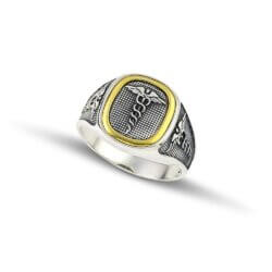 Dimitrios - Ring Sølv 'Asclepius Rod'