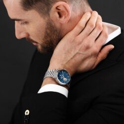 Maserati Epoca Klokke Sølvfarget/Blå  - 42mm - Bilde 2