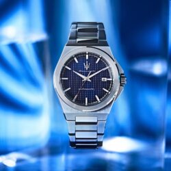 Maserati Klokke Sølvfarget/Blå  - 40mm - Bilde 3