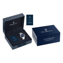 Maserati Klokke Sølvfarget/Blå  - 40mm - Bilde 4