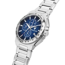 Maserati Klokke Sølvfarget/Blå  - 41mm - Bilde 4