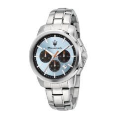 Maserati Klokke Sølvfarget/Blå  - 42mm