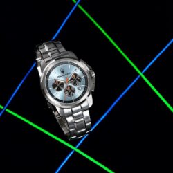 Maserati Klokke Sølvfarget/Blå  - 42mm - Bilde 2