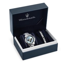 Maserati Klokke Sølvfarget/Blå  - 42mm - Bilde 2