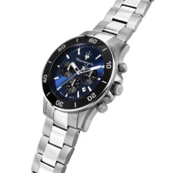 Maserati Klokke Sølvfarget/Blå  - 43mm - Bilde 6