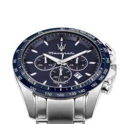 Maserati Klokke Sølvfarget/Blå  - 45mm - Bilde 3