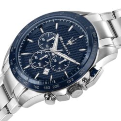Maserati Klokke Sølvfarget/Blå  - 45mm - Bilde 4
