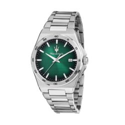 Maserati Klokke Sølvfarget/Grønn  - 40mm