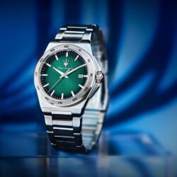 Maserati Klokke Sølvfarget/Grønn  - 40mm - Bilde 3