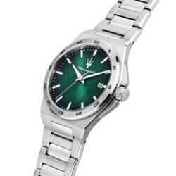 Maserati Klokke Sølvfarget/Grønn  - 40mm - Bilde 4