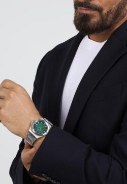 Maserati Klokke Sølvfarget/Grønn  - 40mm - Bilde 7