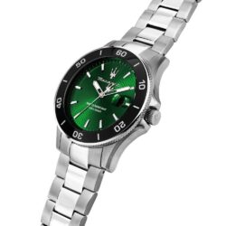 Maserati Klokke Sølvfarget/Grønn  - 43mm - Bilde 4