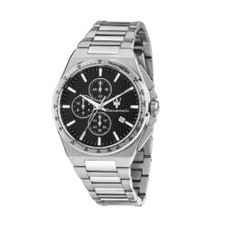 Maserati Klokke Sølvfarget/Svart  - 41mm