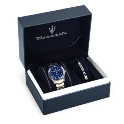Maserati Klokke Stål/Gull/Blå  - 43mm - Bilde 4