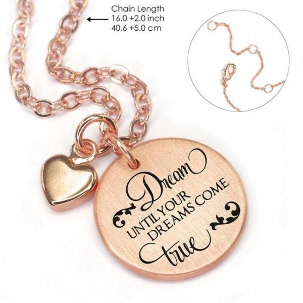 Necklace Matt Rose/Brass