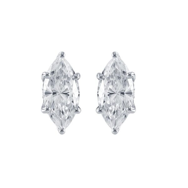 Ørepynt Hvittgull 2x1,00+0,55ct RVVS LAB