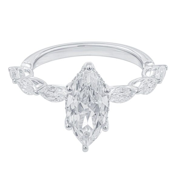 Ring Hvittgull 2,00+0,74ct RVVS LAB