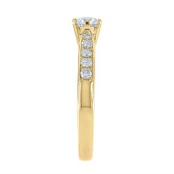 Ring gult gull 0,50ct TWSI - Bilde 2