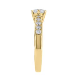 Ring gult gull 0,78ct TWSI - Bilde 2