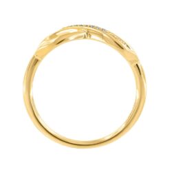 Ring gult gull evighetstegn 0,03ct twsi - Bilde 2
