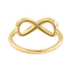 Ring gult gull evighetstegn 0,03ct twsi - Bilde 4