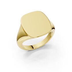 Ring gult gull signet