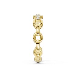Ring gultgull 'anker' 0,05ct TWSI - Bilde 4