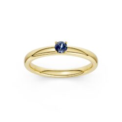 Ring gultgull Safir Liten - Bilde 2