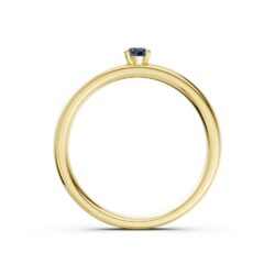 Ring gultgull Safir Liten - Bilde 3