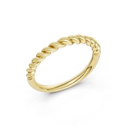 Ring gultgull tvinnet topp