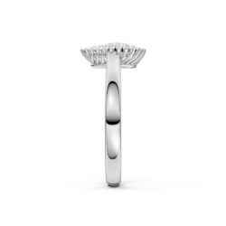 Ring hvitt gull dråpe dia 0,15ct twsi - Bilde 4