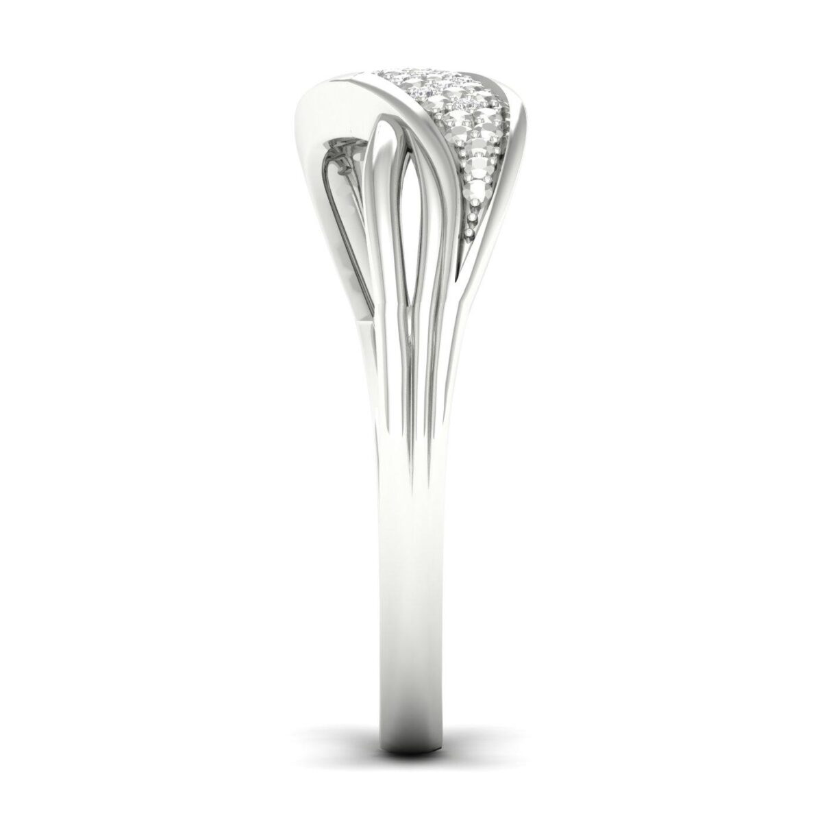 Ring hvittgull 0,04ct TWP - Bilde 4