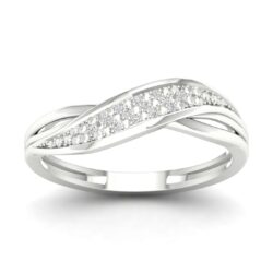 Ring hvittgull 0,04ct TWP